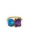 ETTIKA CUBIC ZIRCONIA STATEMENT RING