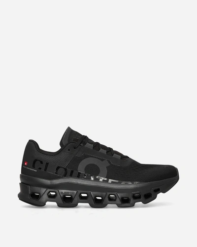 On Cloudmster Sneakers In All Black
