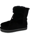 Sun + Stone Remii Womens Faux Suede Fuzzy Winter & Snow Boots In Multi