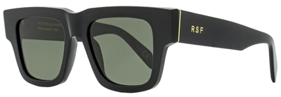 Retrosuperfuture Unisex Square Sunglasses Mega Uan Black 53mm In Green