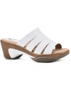 White Mountain Women's Valora Clog Slide Sandals Women's Shoes In Multi