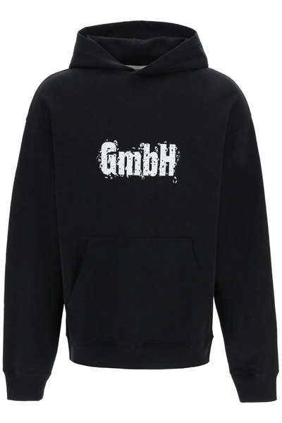 Gmbh Logo印花连帽衫 In Black