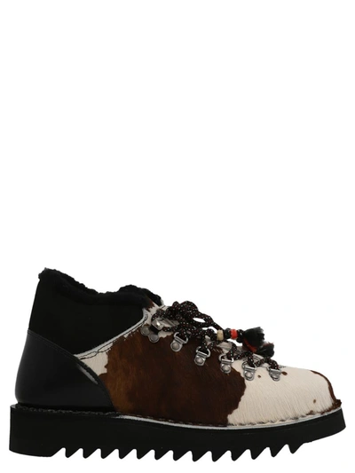 Alanui X Diemme Capri Bead Detailed Ankle Boots In Multicolor