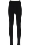 Totême High-rise Ribbed-trim Stretch-knit Leggings
