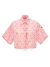 Moncler Logo Printed Button-front Shirt In Multicolor