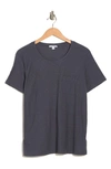 James Perse Crew Neck Pocket T-shirt In Titan