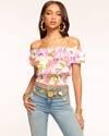 RAMY BROOK PEARL OFF-THE-SHOULDER TOP