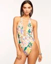 Ramy Brook Kailey Floral One-piece Swimsuit In Lemon Multi