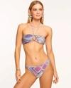 Ramy Brook Isla Low Rise Bikini Bottom In Belle Flower Spar