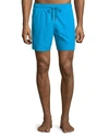 Vilebrequin Moorea Solid Swim Trunks In Sky