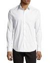 Theory Sylvain Tailored-fit Sport Shirt In White