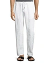 Vilebrequin Drawstring Straight-leg Trousers In White