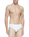 Derek Rose Jack Pima Cotton Stretch Mid-briefs, White In White