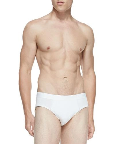 Derek Rose JACK PIMA COTTON STRETCH MID-BRIEFS, WHITE,PROD119480031