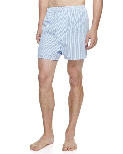 Derek Rose JAMES FINE-STRIPE BOXER SHORTS,PROD119480041