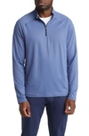 Rhone Session Quarter Zip Pullover In Ocean Blue