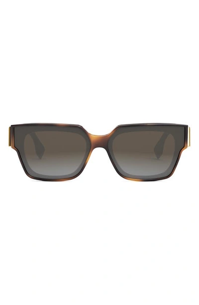 FENDI THE FENDI FIRST RECTANGULAR SUNGLASSES