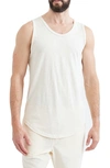 GOODLIFE GOODLIFE SUNFADED SLUB SCALLOP TANK TOP