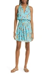 A.L.C COURTNEY FLORAL SMOCKED TIERED SILK DRESS