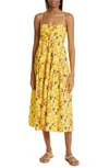 A.l.c Arit Printed Strappy A-line Midi Dress In Sole Multi