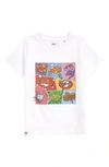 Boardies Kids' Cosmic Organic Cotton Graphic Tee In White