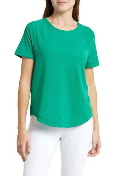 Sweaty Betty Breathe Easy Run T-shirt In Vivid Green