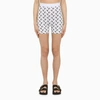 Marine Serre Moon-print Yoga Shorts In White