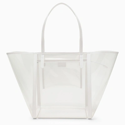 By Far Club White Tote Bag