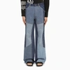 MARINE SERRE MARINE SERRE | BLUE PATCHWORK EFFECT JEANS,P140SS23MUDENCO/M_MARIS-06_202-52