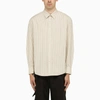 ADER ERROR CREAM COTTON SHIRT,BMADSSSH0104STCO/M_ADERE-STRIPE_130-A3