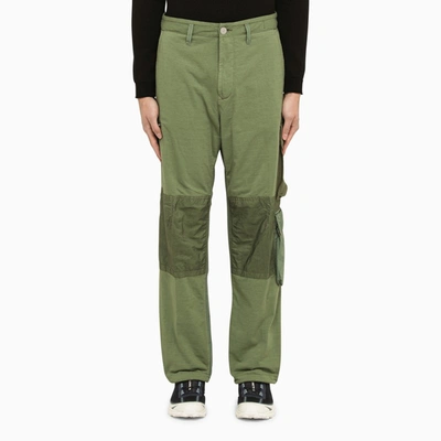 Stone Island Straight-leg Cargo Trousers In Green