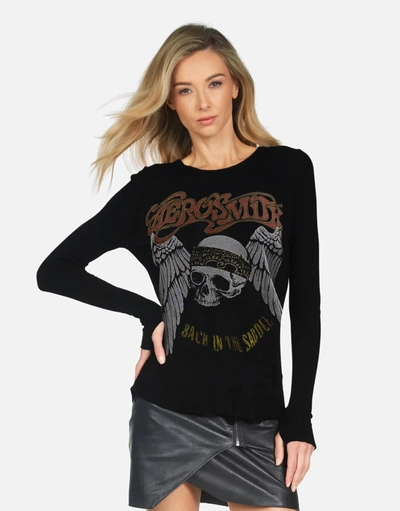 Lauren Moshi X Mckinley X Aerosmith Skull In Black