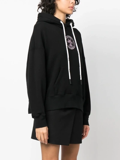 Palm Angels College Classic Hoodie In 1033 Black Cora
