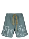 Rhude Swimsuit  Men Color Military In 0241 Sage