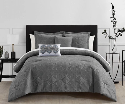 Chic Home Abelia Comforter Set In Grey