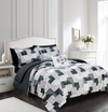 CHIC HOME Dei 8-Piece Reversible Bed in a Bag Comforter Set