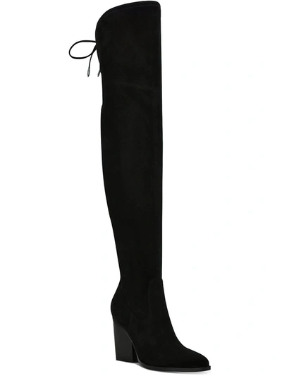 Marc Fisher Ltd Okun Womens Dressy Tall Thigh-high Boots In Black