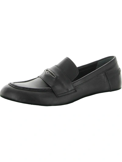 Steve Madden Lawrence Loafer In Black/ Whte Leather
