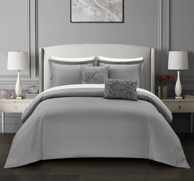 Chic Home Emmeline 5-piece Comforter Set In Grey