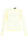 Siedres Desta Crystal-embellished Sheer Top