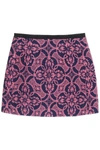 Marine Serre Embroidered Cotton And Polyester Mini Skirt