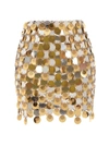Rabanne Multi-color Dot-sequin Chainmail Mini Skirt