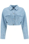 Rotate Birger Christensen Rotate Sequin Twill Biker Jacket