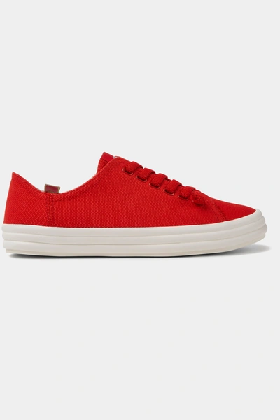 Camper Hoops Sneaker In Bright Red