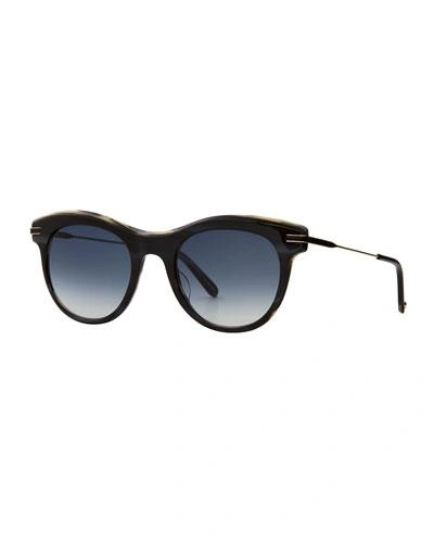 Garrett Leight Andalusia Gradient Cat-eye Sunglasses In Blue