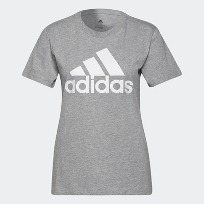 Adidas Originals Adidas Women's Essentials Logo Cotton T-shirt, Xs-4x In Grey