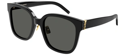 Saint Laurent 55mm Polarized Cat Eye Sunglasses In Grey