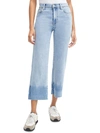 JEN7 BY 7 FOR ALL MANKIND ALEXA WOMENS DENIM LIGHT WASH CROPPED JEANS