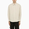Ader Error Off-white Fluic Shirt In Light Blue