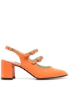 Carel Paris Bannana 65mm Slingback Pumps In Orange